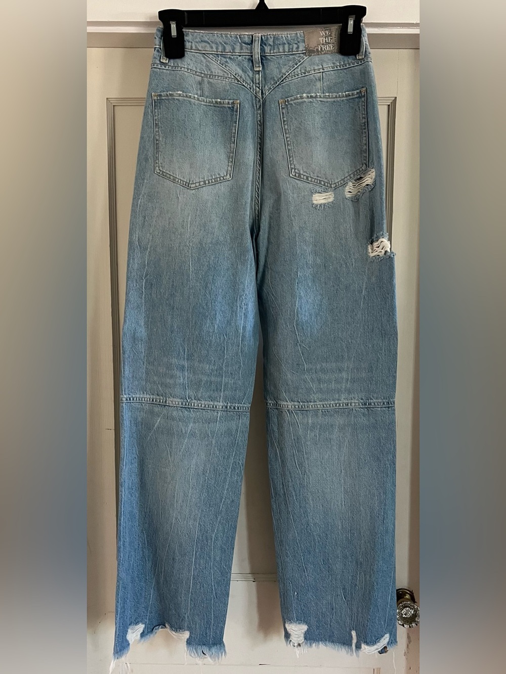 Free People We The Free CRVY Lesson Learned Straight-Leg Jeans Size 28 NWOT - Picture 4 of 9